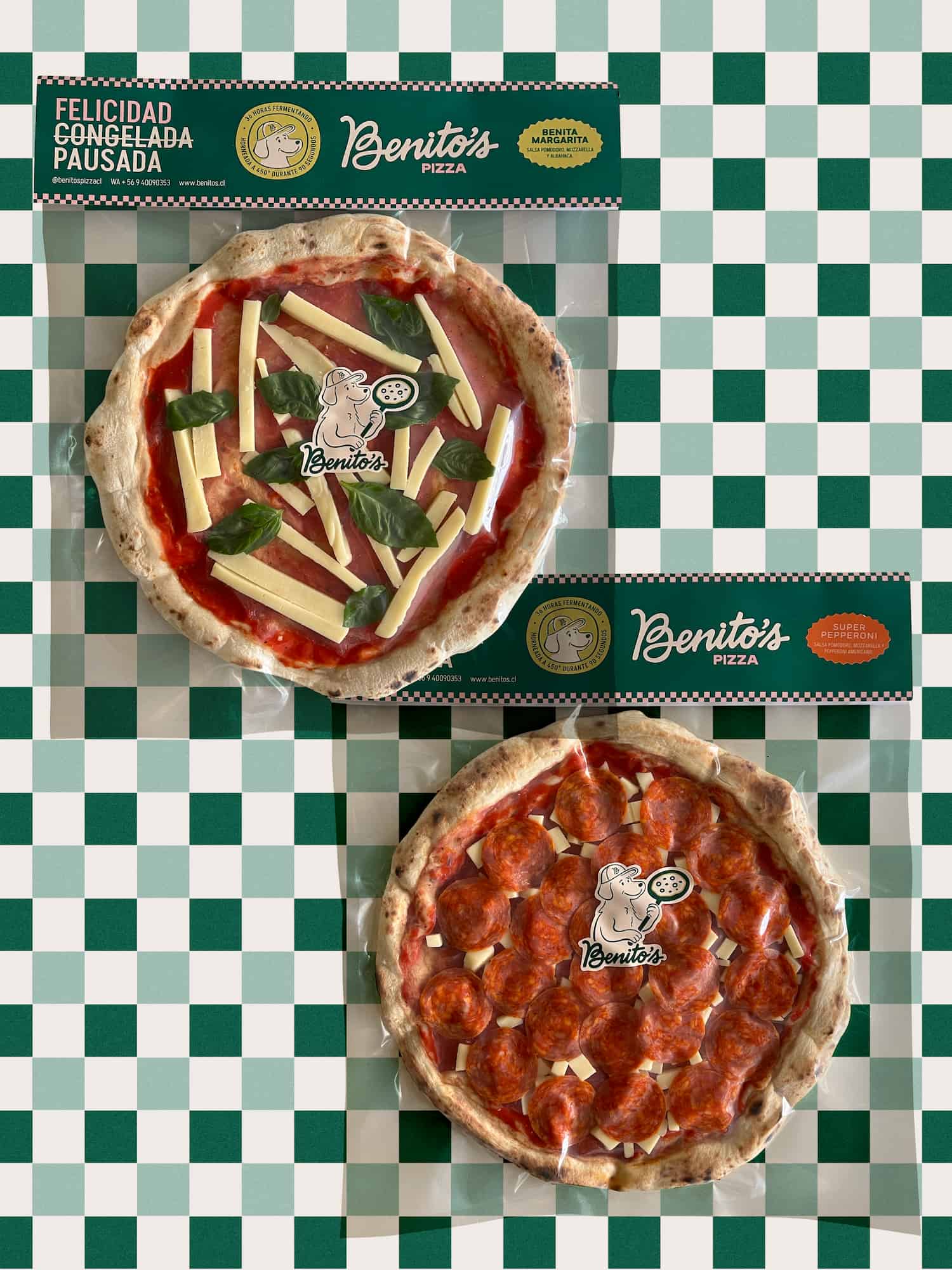 Miti miti - 2 Pizzas - Margarita y Super Pepperoni